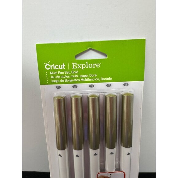 Cricut Explore Multi Pen Set Gold Write Draw Calligraphy Water Based Ink 5 Pack - Picture 2 of 6